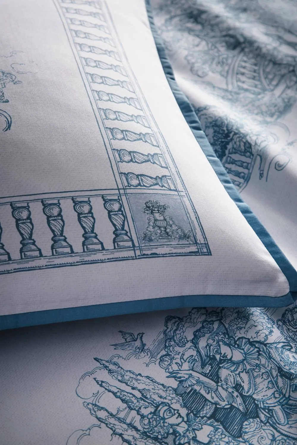 Laurence Llewelyn-Bowen 'Tuscan Toile' 100% Cotton Duvet Cover Set in Blue 3