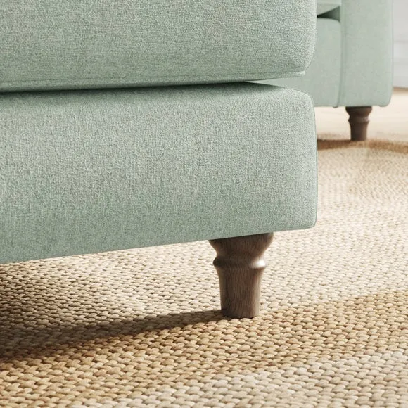 Flori Soft Chenille Footstool 4