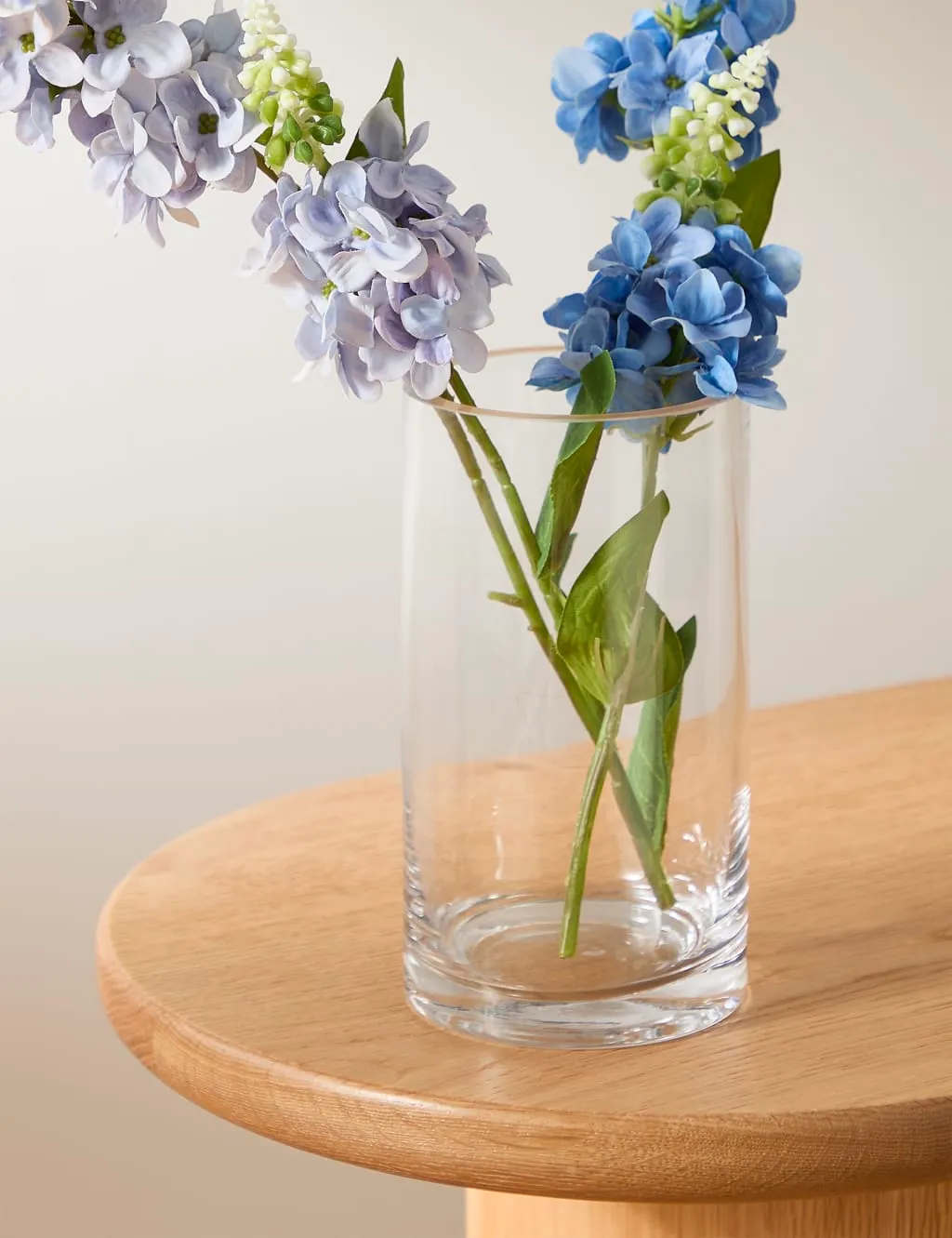 M&S Small Cylinder Vase Clear