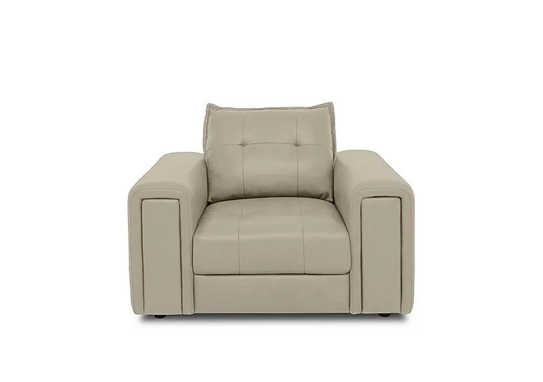 Goliath Leather Chair - Oyster