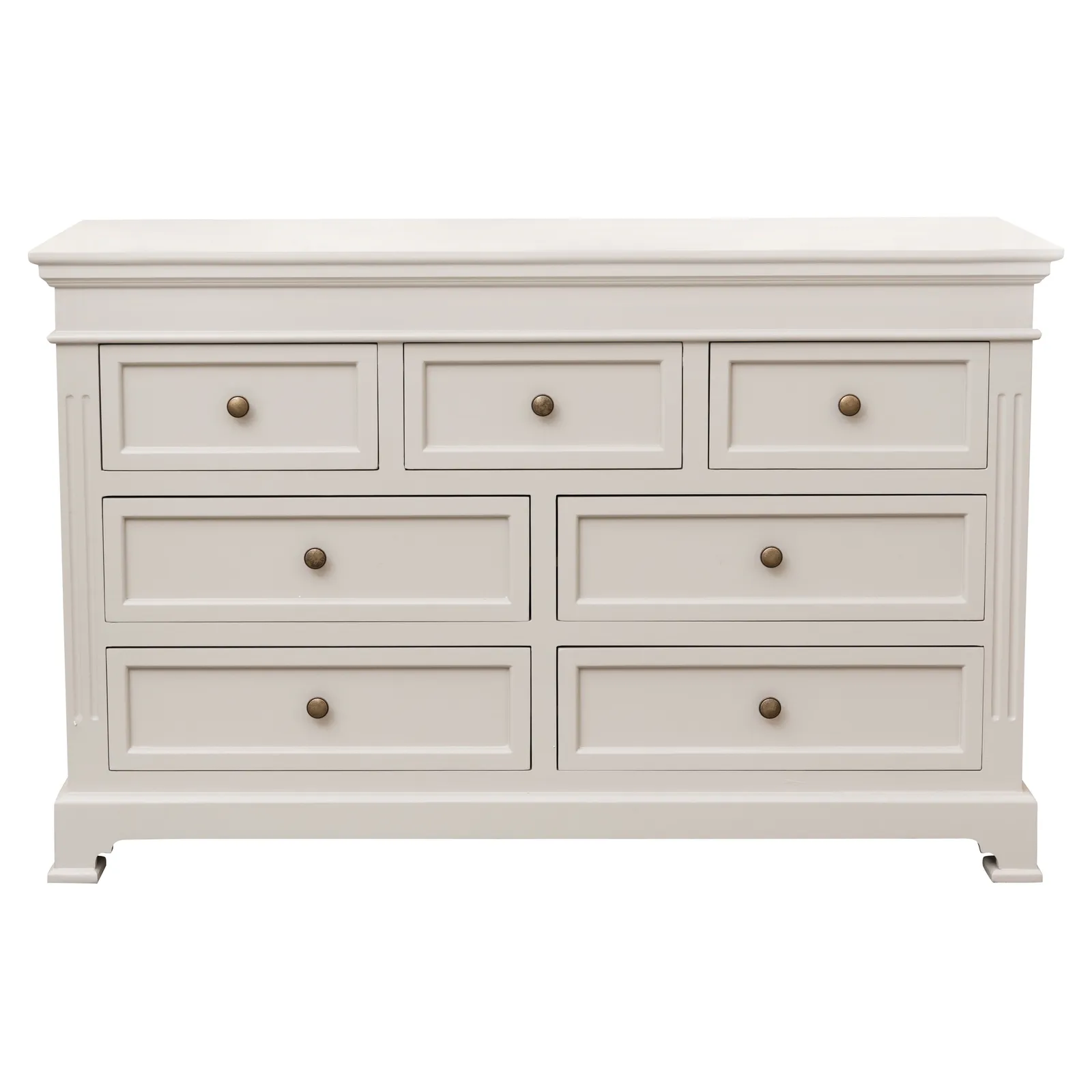 Melody Maison Large 7 Drawer Chest Of Drawers - Daventry Taupe-Grey Range in Taupe 6
