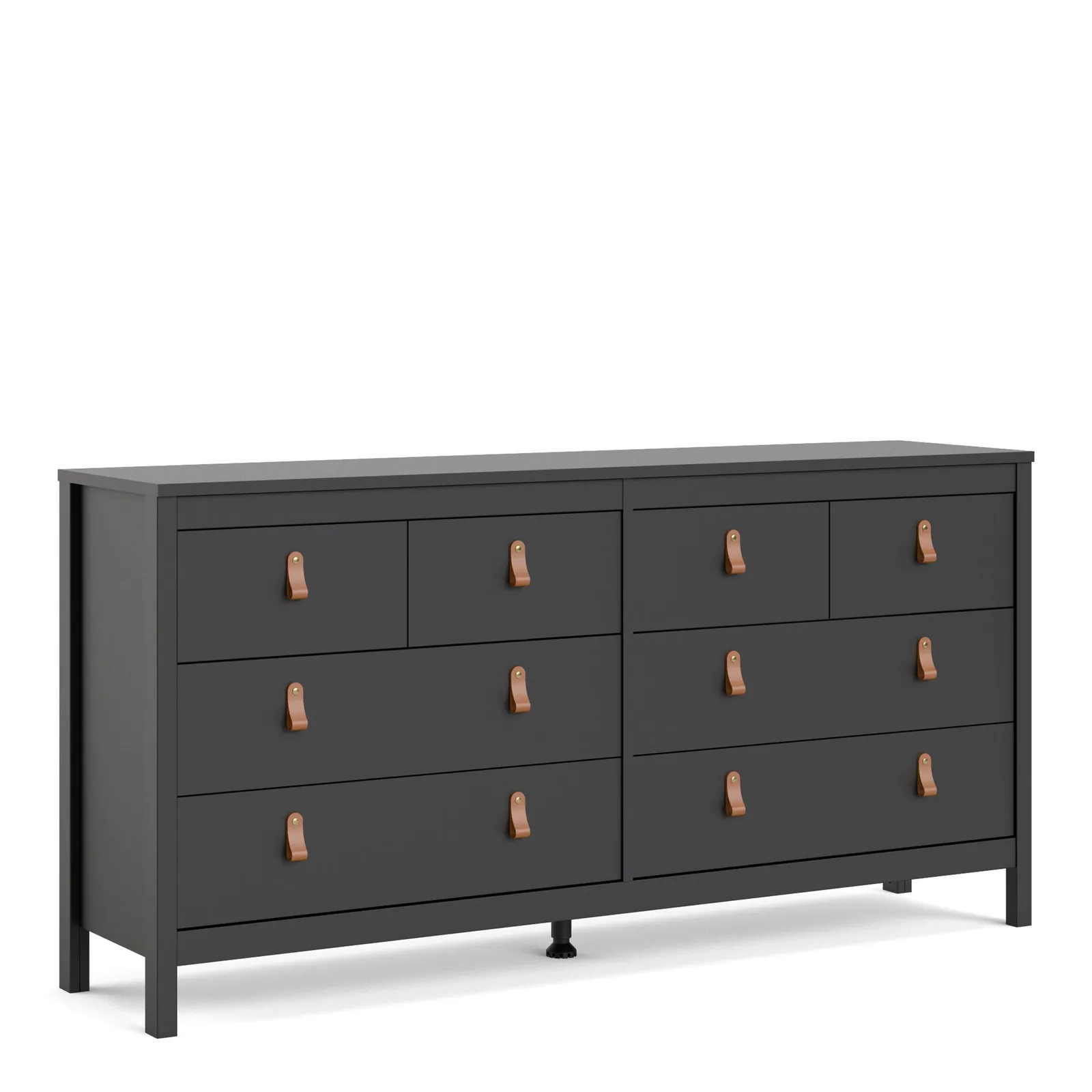Furniture To Go Barcelona Double Dresser 4+4 Drawers in Black