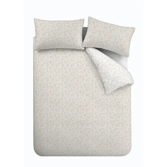 Bianca Shadow Leaves 200 Thread Count 100% Cotton Duvet Cover & Pillowcase Set 5