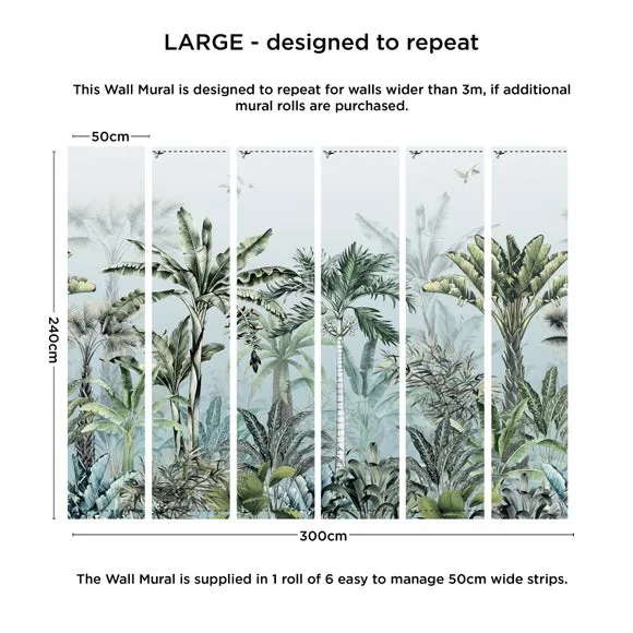 Tropical Oasis Wall Mural 4