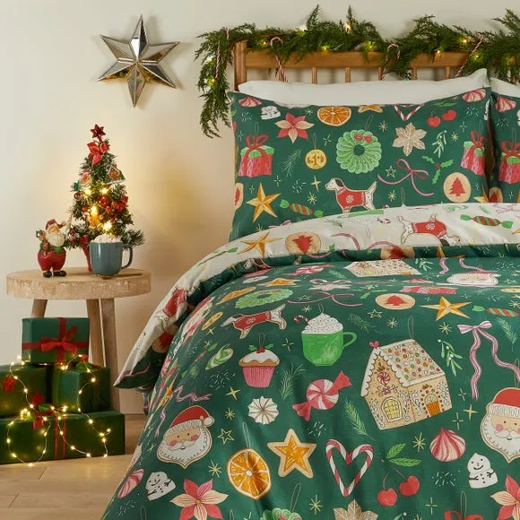 Duvet Day Festive Treat Duvet Cover and Pillowcase Set 3