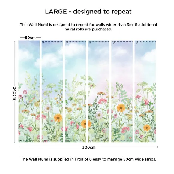 Flower Garden Mural 4