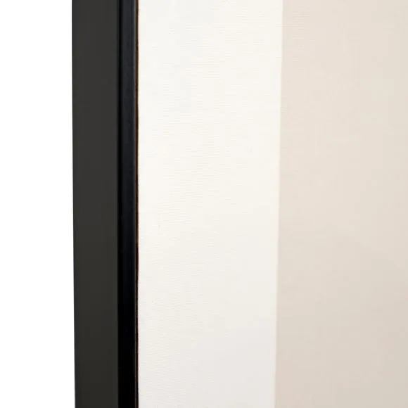 Art Deco Linear Gold Detail Black Framed Print 2