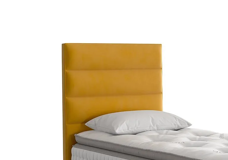 Farleigh Floor Standing Headboard - Single - Plush Saffron
