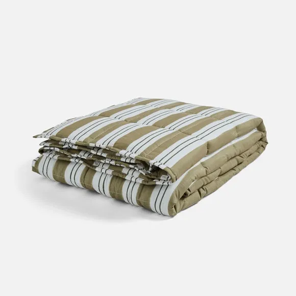 Quilted Stripe Weighted Blanket 3
