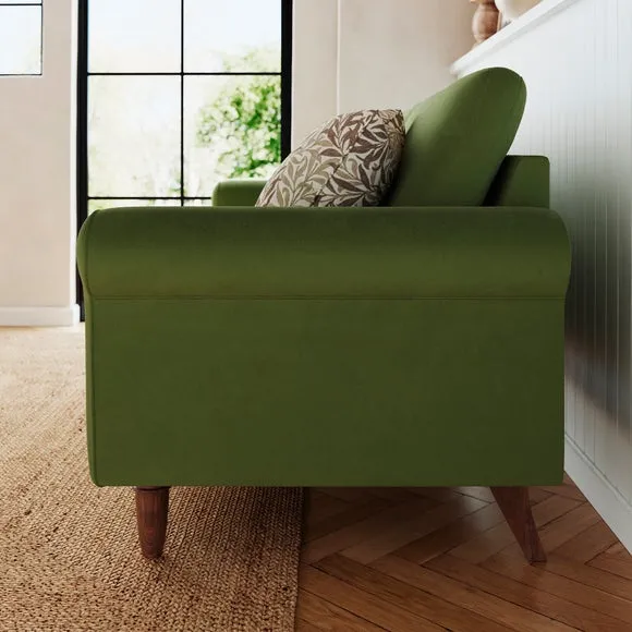 Maeve Compact Velvet 3 Seater Sofa 2