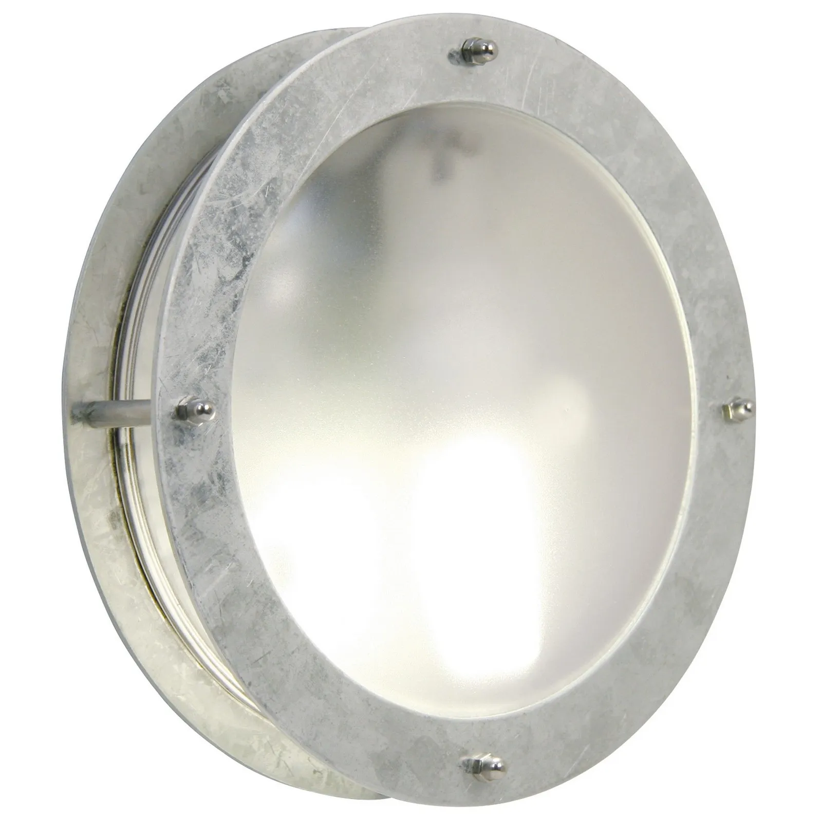 Nordlux Malte Outdoor Wall Light Silver Galv Steel Garden E27 IP54 Mains