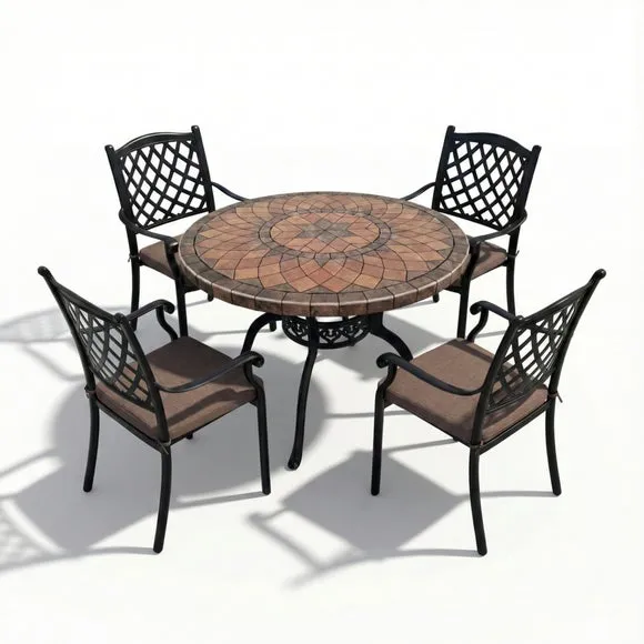 Larkson Dining Table with 4 Caldervale Chairs 2