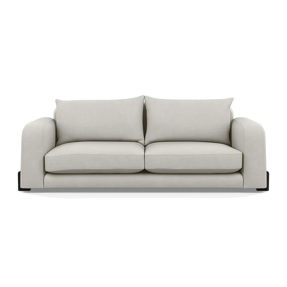 Heal's Nuvola 4 Seater Sofa Capelo Linen-Cotton Sea Salt Black Beech Feet 1