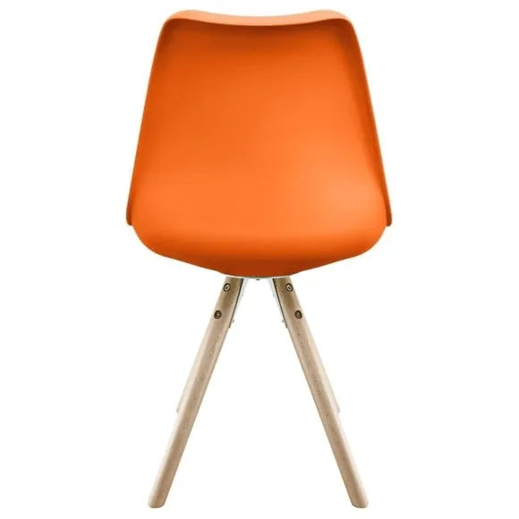 Fusion Living Soho Plastic Dining Chair with Pyramid Legs 6