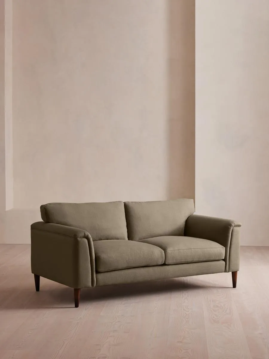 Reya Two Seater Sofa, Linen, Sage