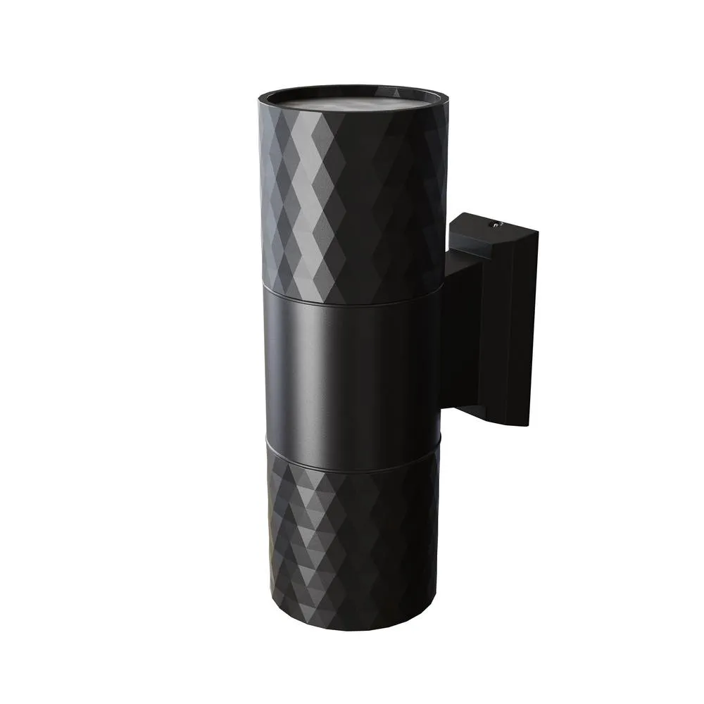 Netlighting Bowery Outdoor Up Down Wall Lamp Black IP54 2xGU10