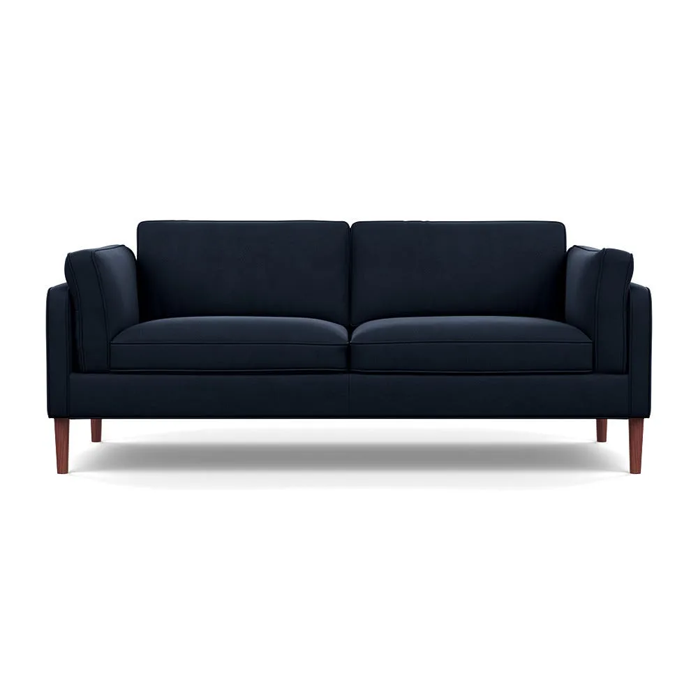 Heal's Sonno 3 Seater Nobilis Velvet Night Walnut Feet 1