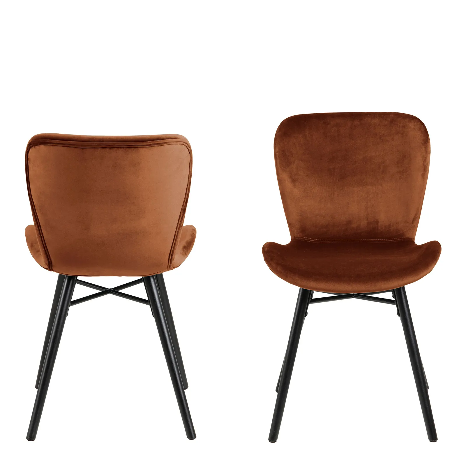 Furniture To Go Batilda Dining Chair in Copper Set of 2 in Brown 2