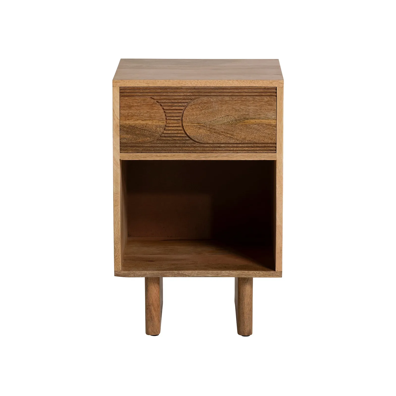 Zuberi Bedside Table 40X40X62Cm, Neutral Wood | Barker & Stonehouse 3