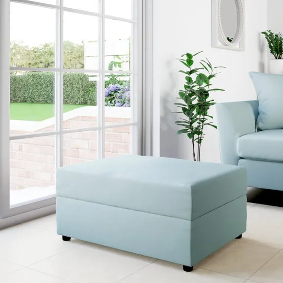 Rectangle Opulent Velvet Storage Footstool 1