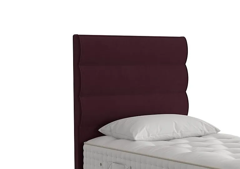 Triton Floor Standing Headboard - Single - Aubergine