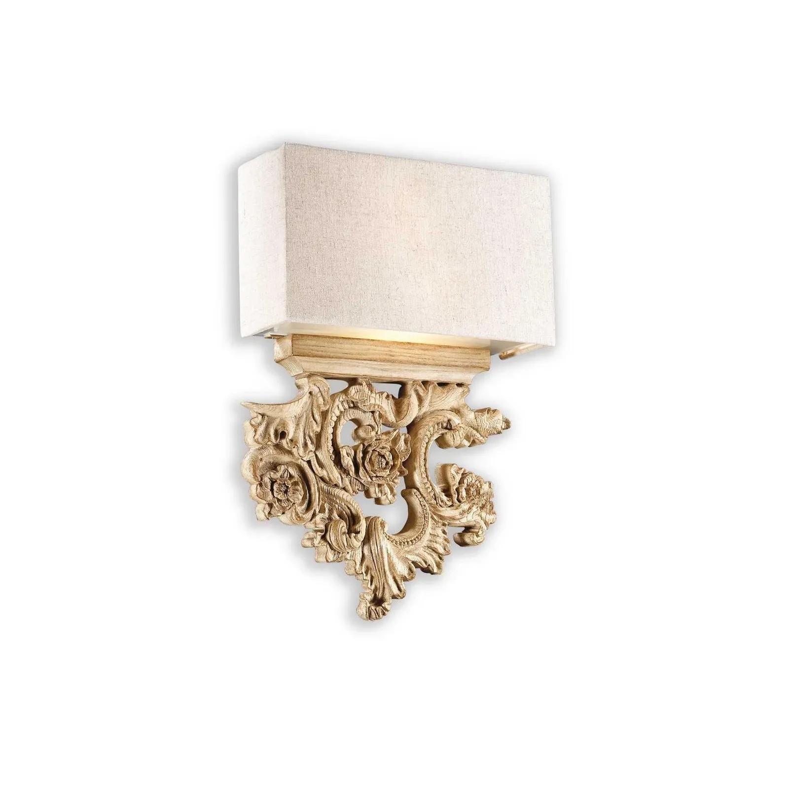 Netlighting Peter 2 Light Indoor Wall Light Brown Beige with Shade E14