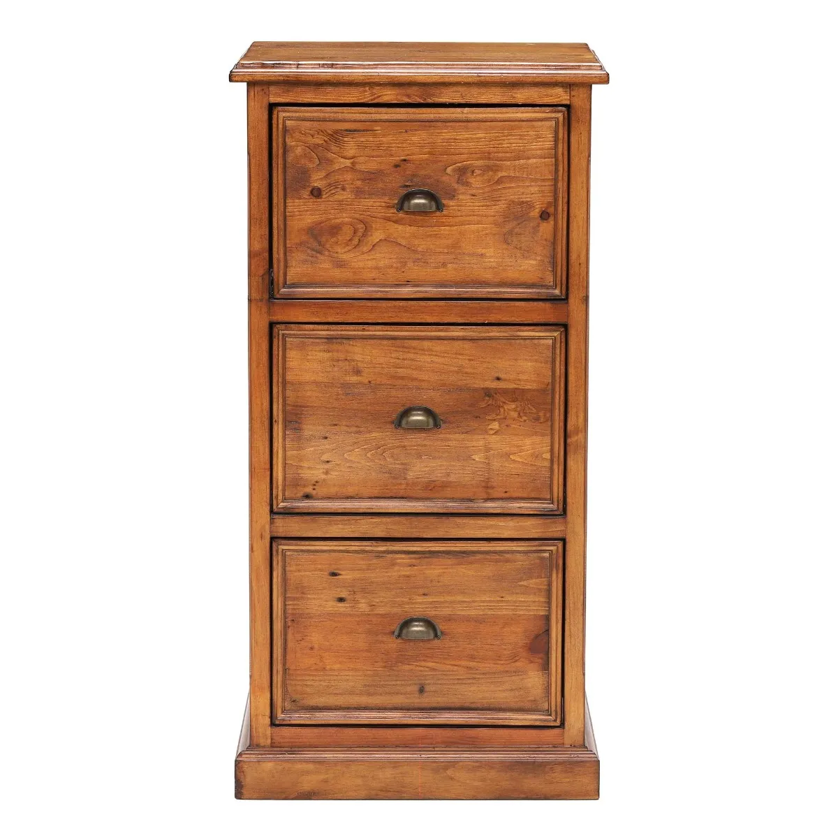 Villiers 3 Drawer Filing Cabinet, Pine Wood | Barker & Stonehouse 2