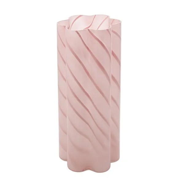 Hestia Pink Swirl Glass Vase 2
