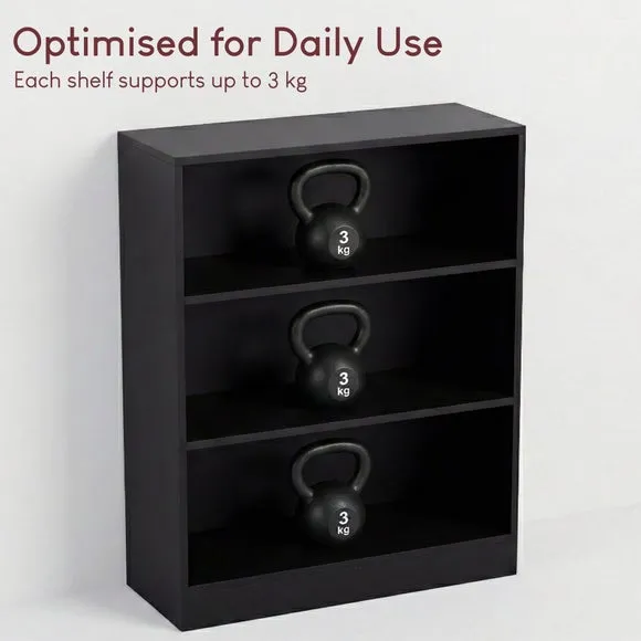 Cambridge 3 Tier Low Bookcase 6