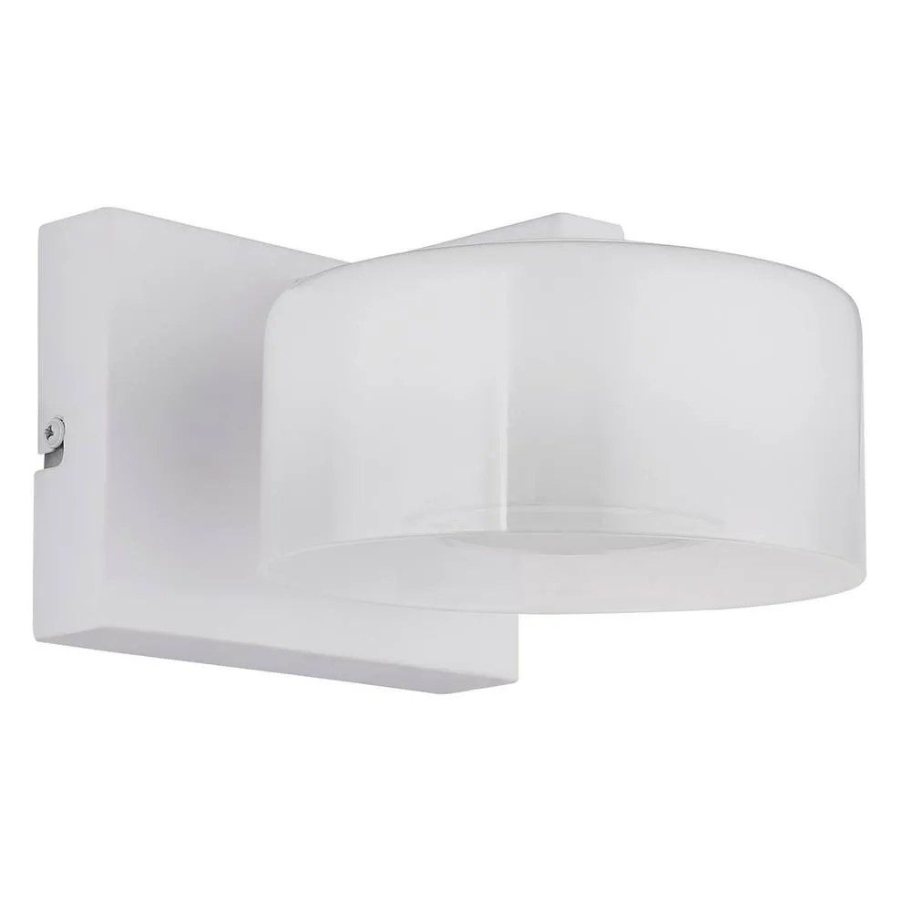 Netlighting Belinda Integrated LED Wall Lamp White Matt Opal Glass Shade LED 4000K 2