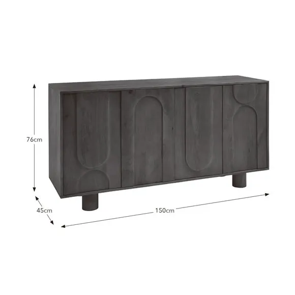 Juni Extra Wide Sideboard, Mango Wood 6