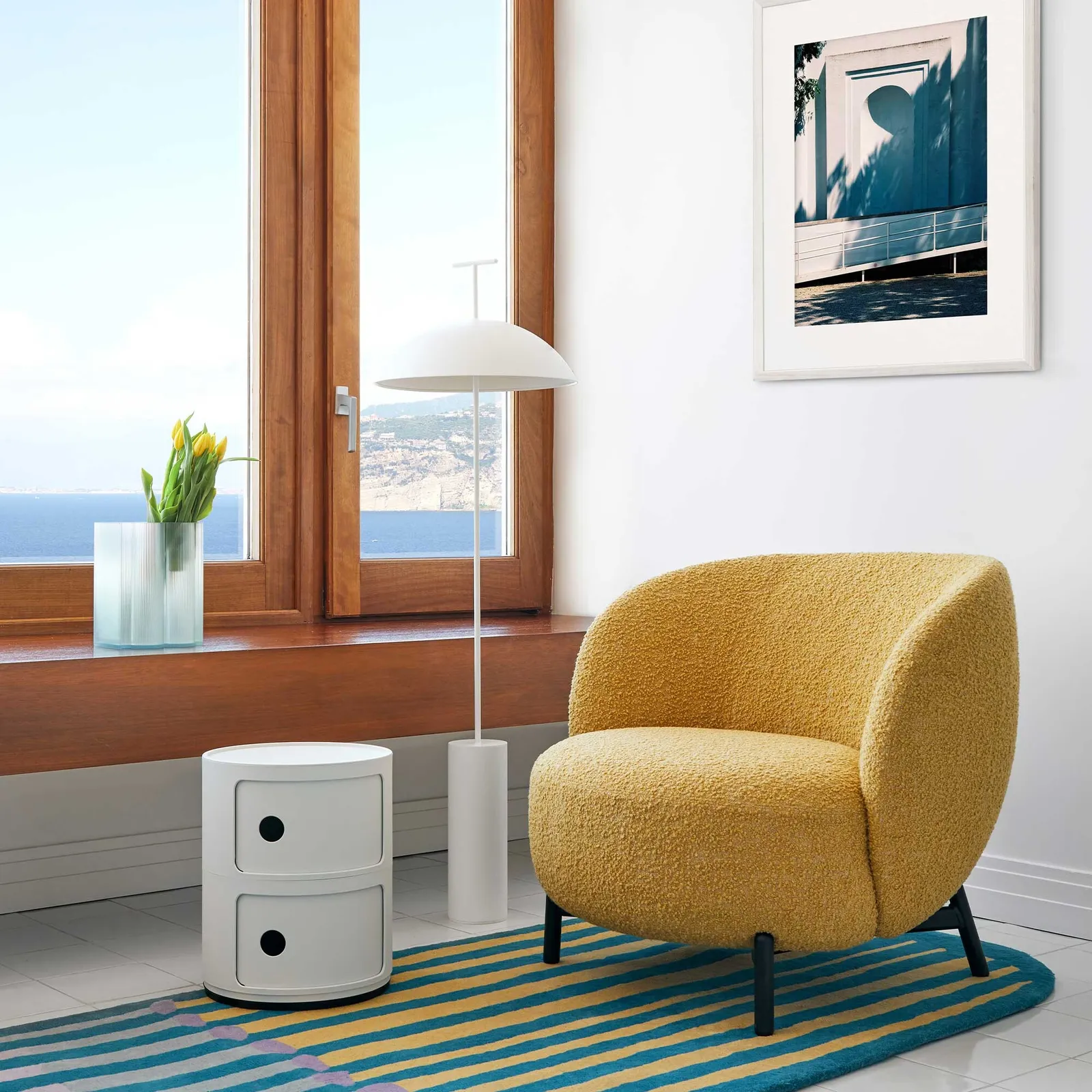 Kartell Geen-A Lamp With Dimmer, White Metal | Barker & Stonehouse 2