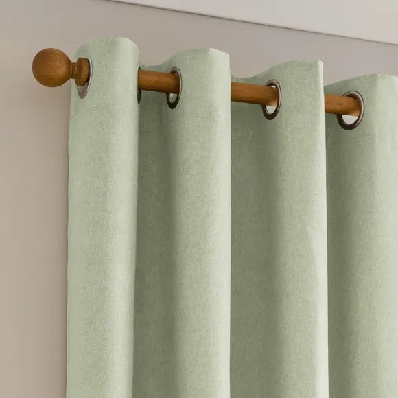Luna Brushed Eyelet Curtains (Blackout Available)