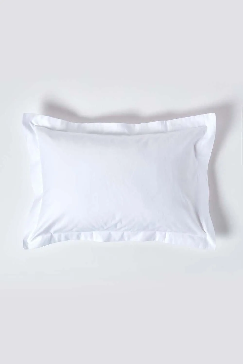 Homescapes Egyptian Cotton Oxford Pillowcase 1000 TC in White 1