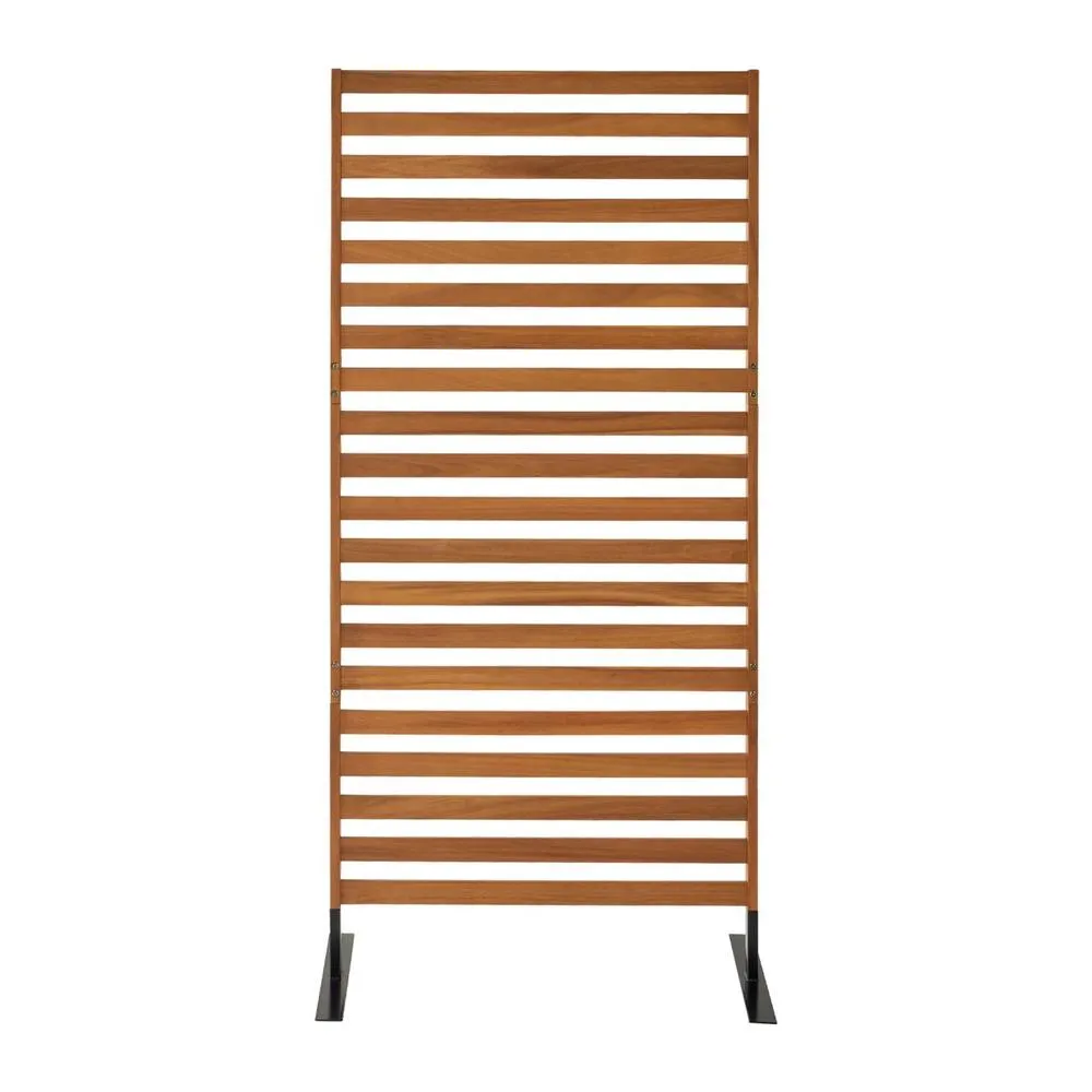sweeek 80cm outdoor wooden screen in Brown 6