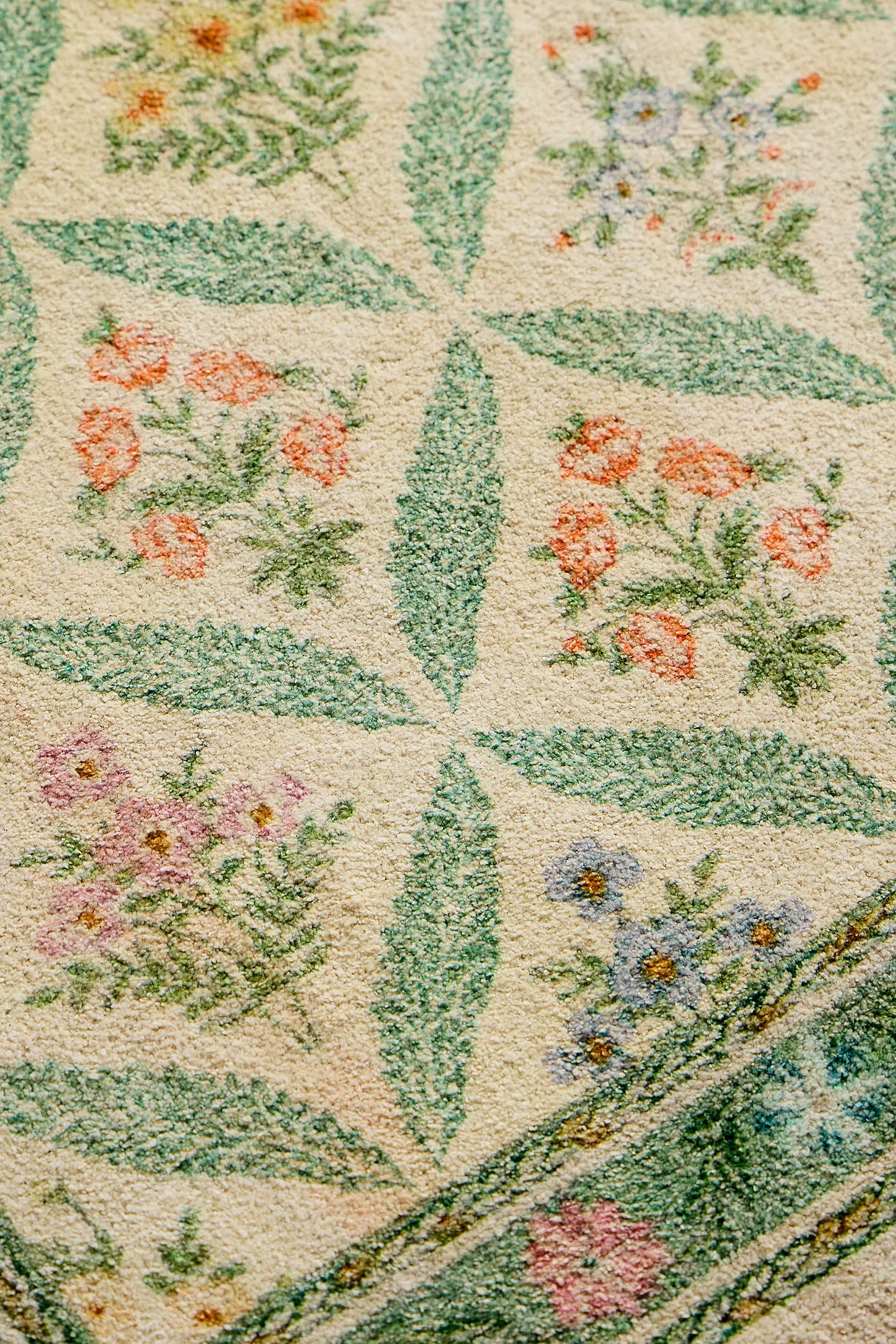Alice Vintage 3x5ft / 90x150cm Rug - Blue 3