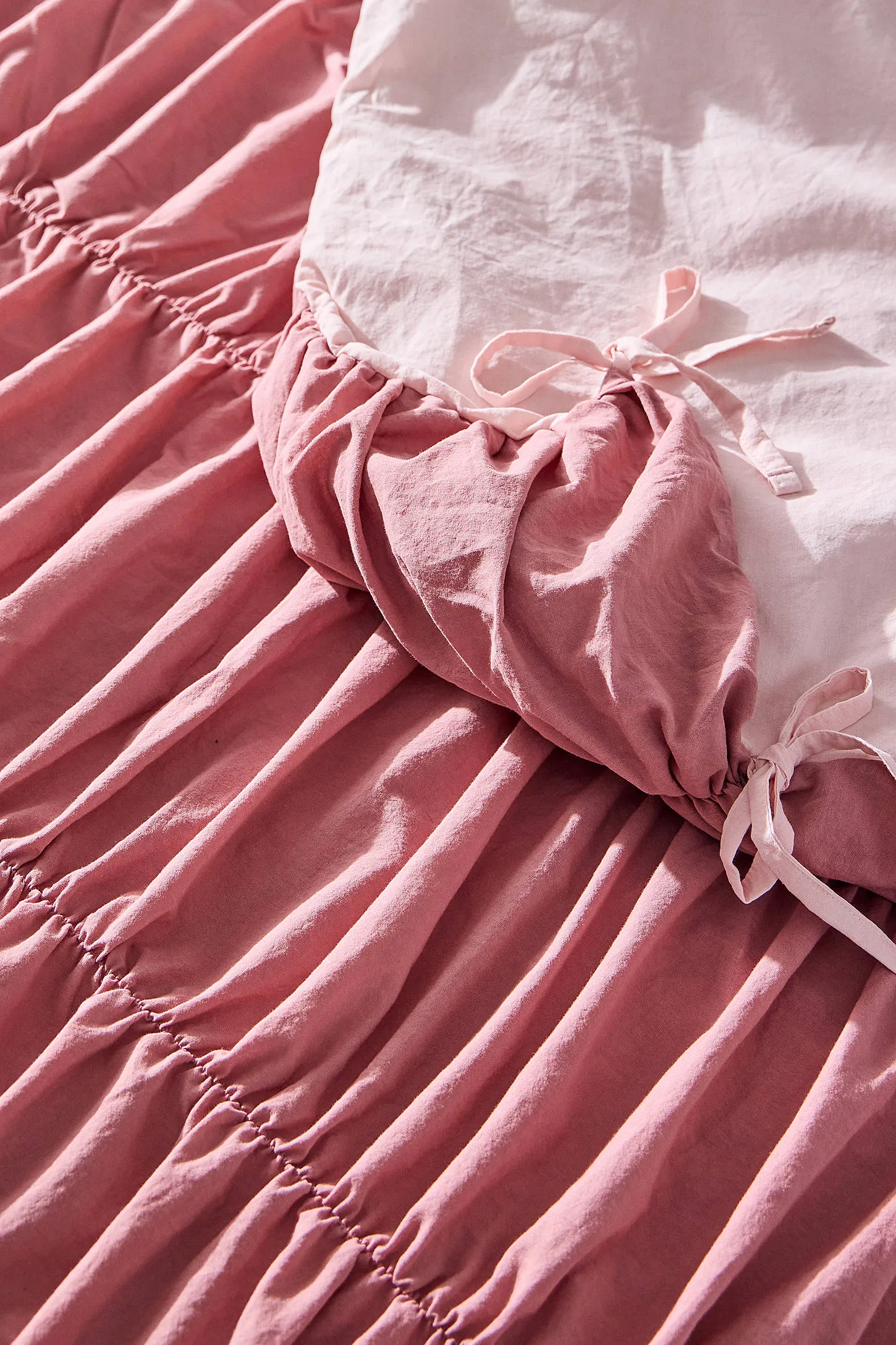 Cinched Duvet Set - Rose 4