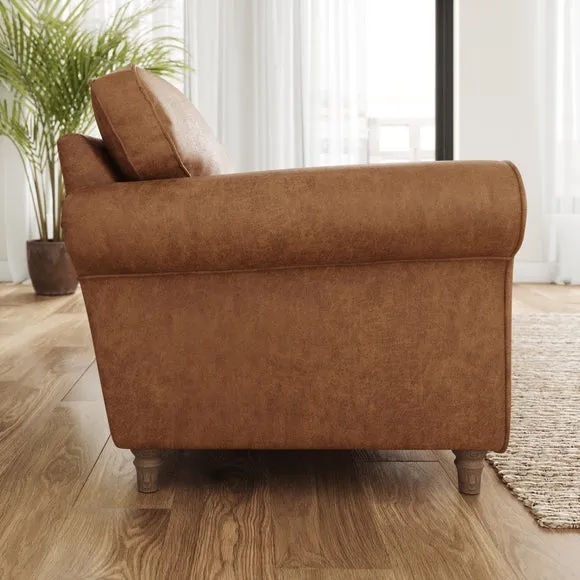 Flori Arizona Faux Leather 3 Seater Sofa 2