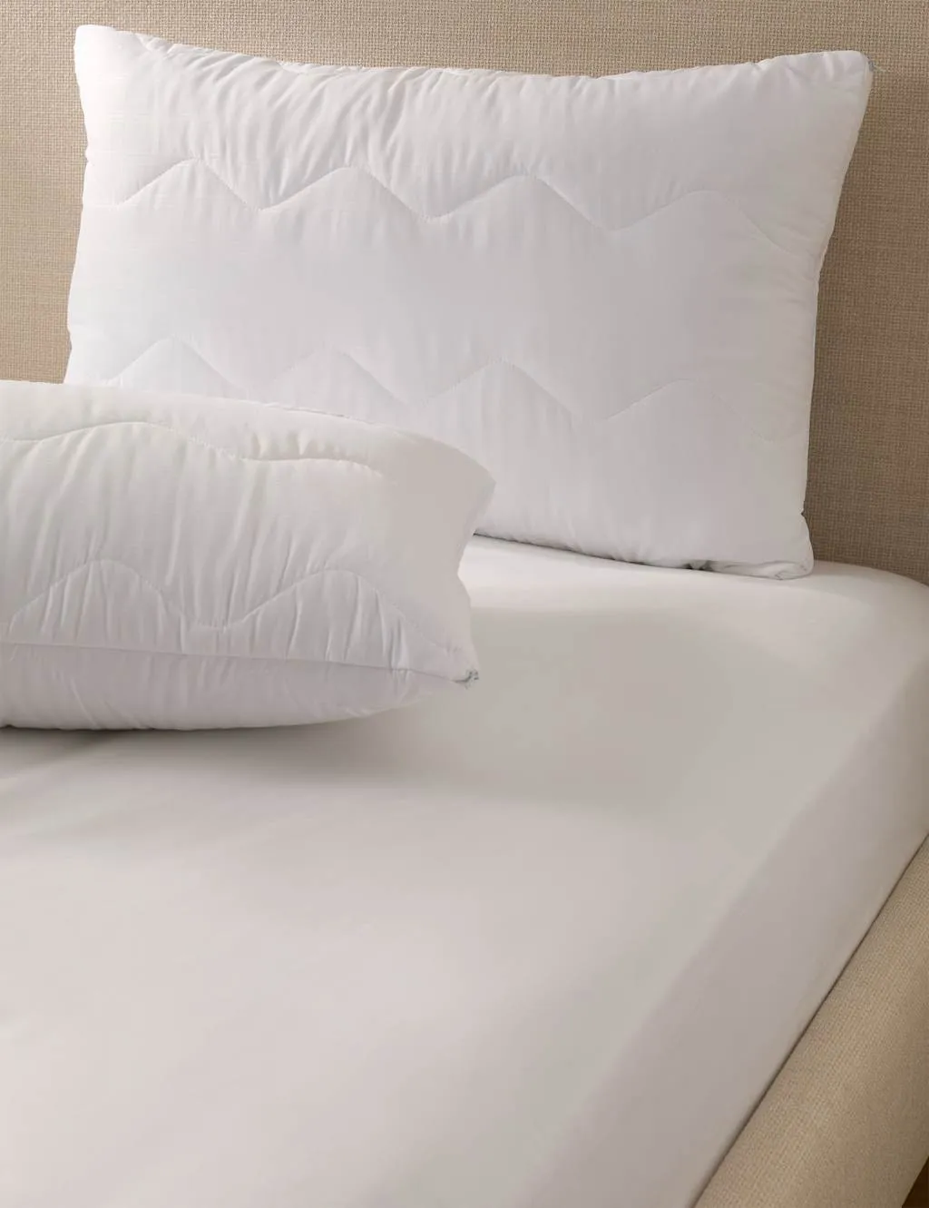 M&S 2 Pack Warm & Toasty Pillow Protectors White