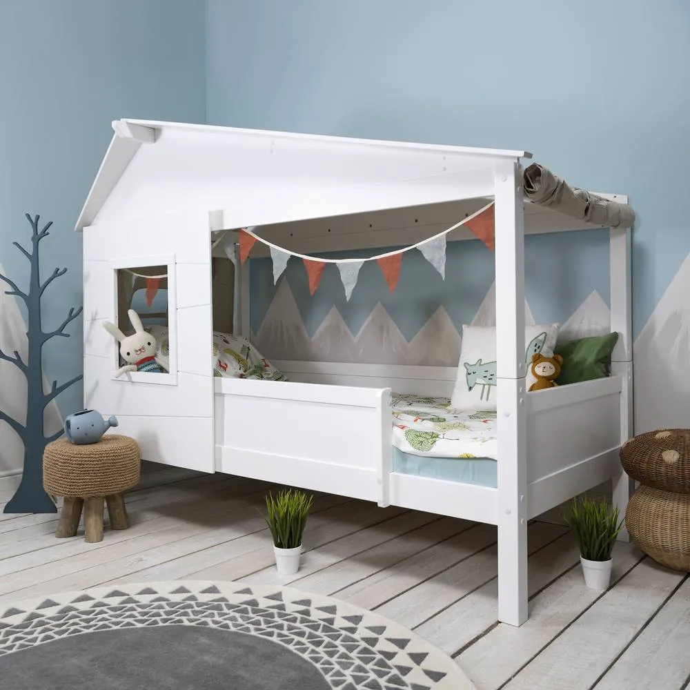 Nöa and Nani Inka Treehouse Bed Low in White 4