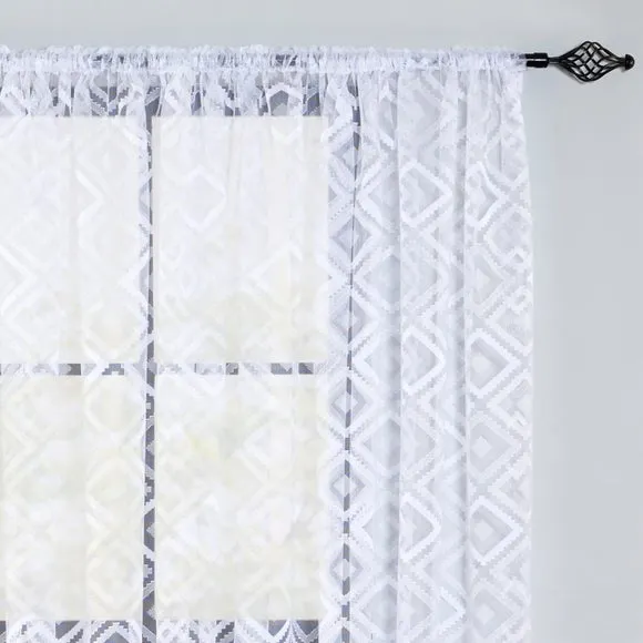 By the Metre Maroc Lace Voile 1