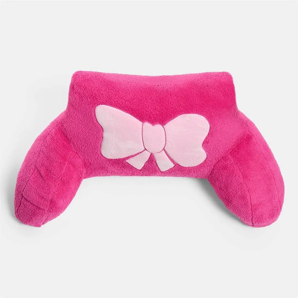 Kelvenix pink Embroidered Bow Cuddle Cushion