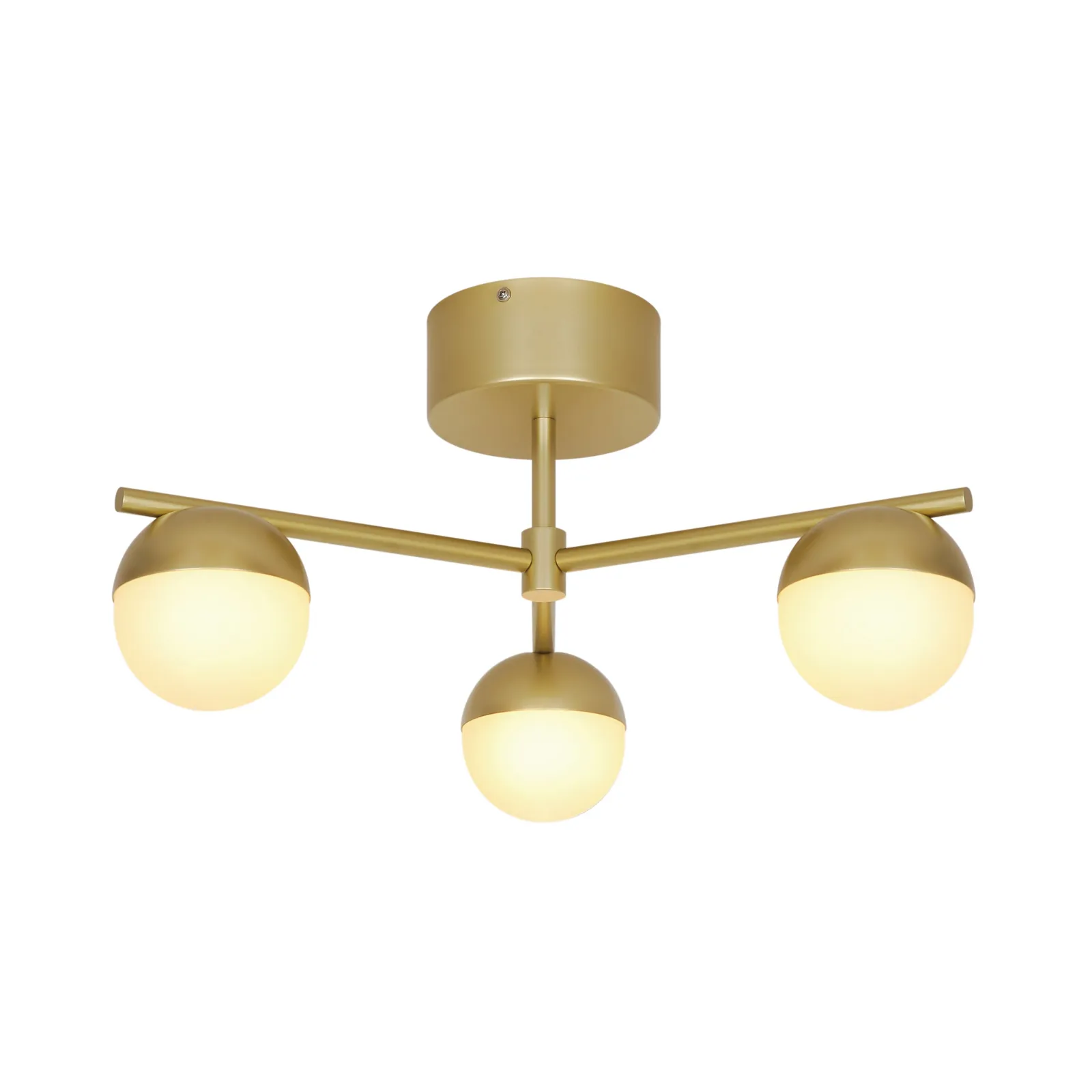 Nordlux Contina Ceiling Light Gold Metal Hallway G9 Mains 10cm in Brown