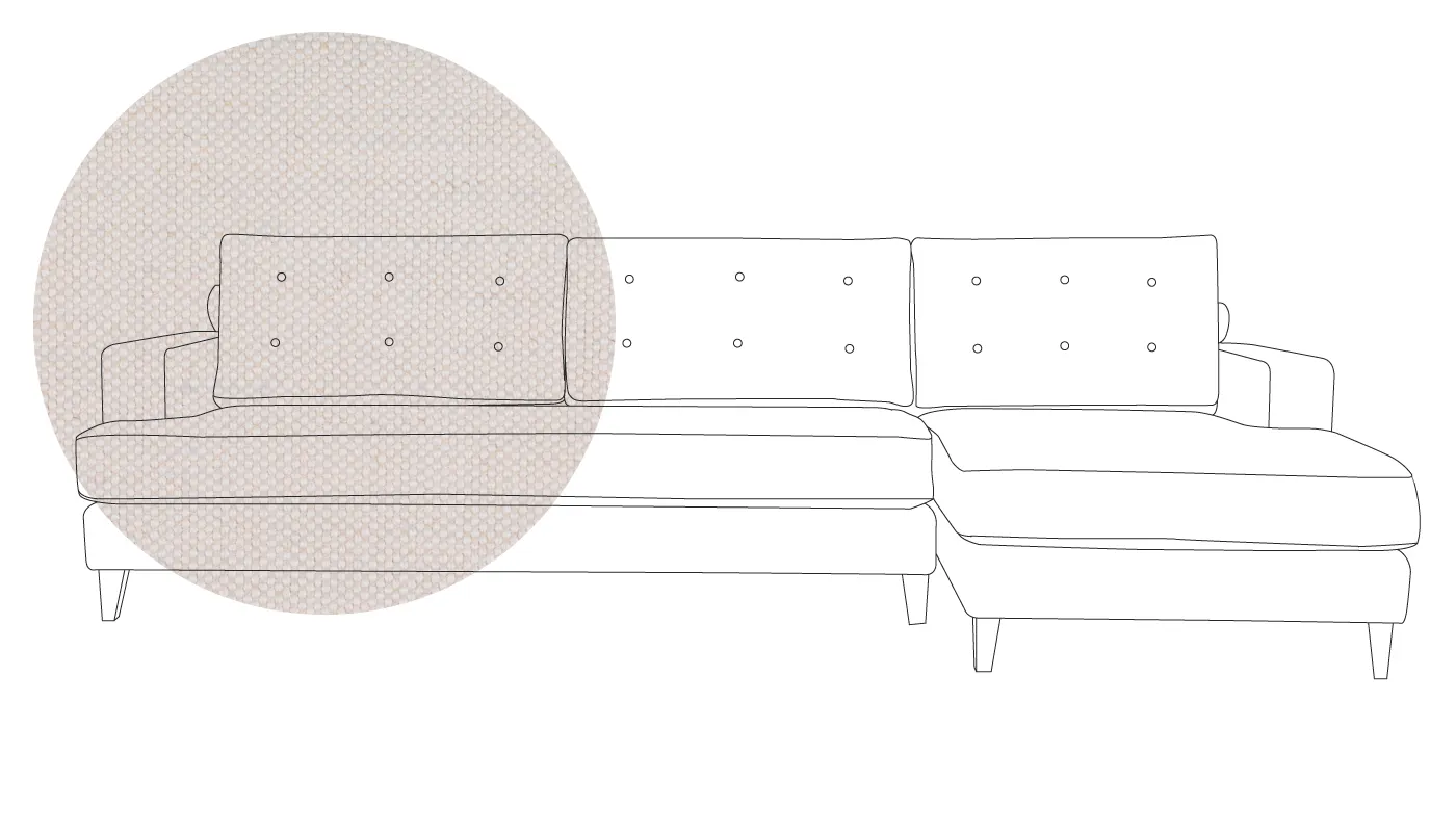 Heal's Mistral Right Hand Corner Sofa Capelo Linen-Cotton Sea Salt Natural