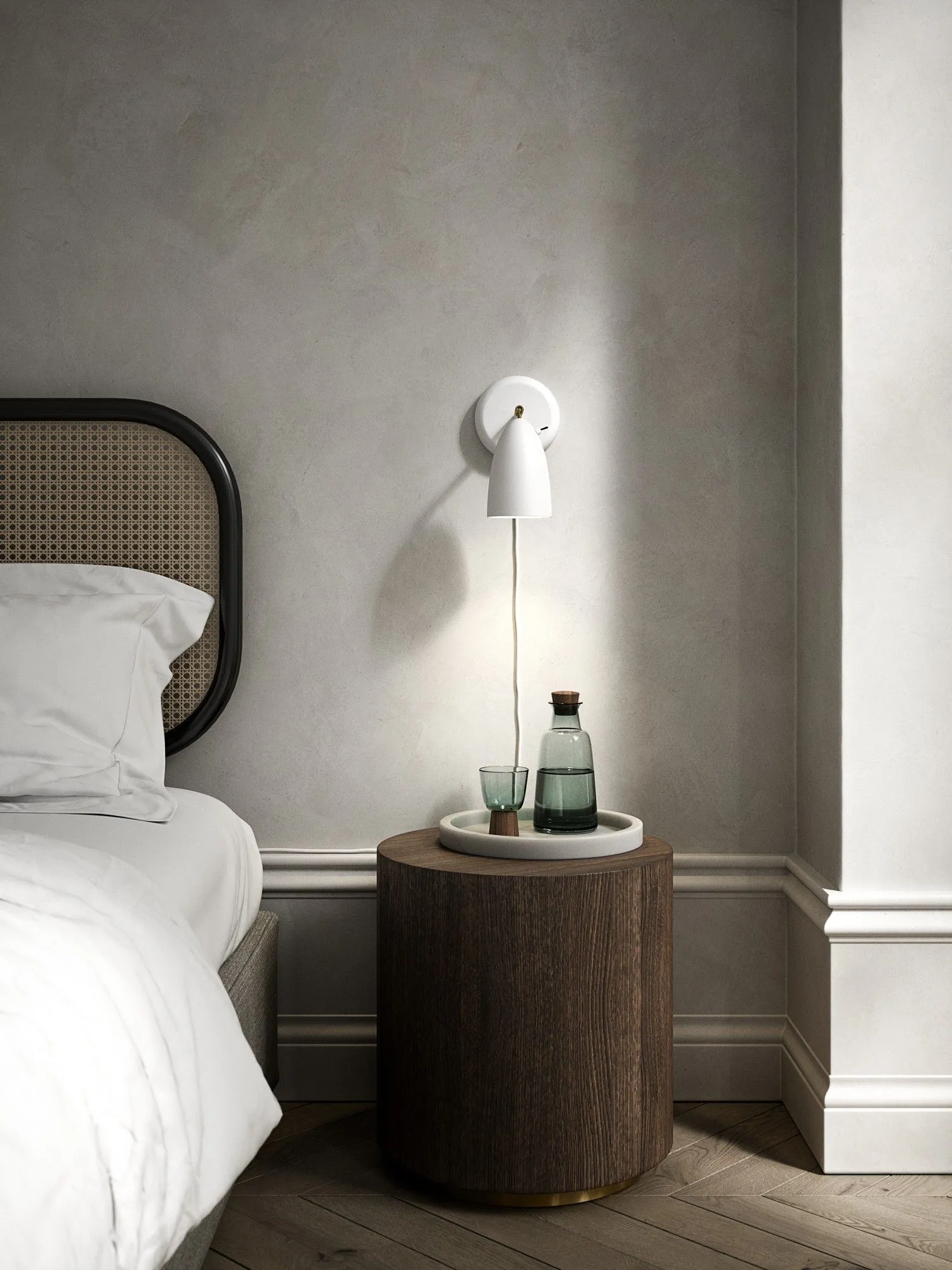 Nordlux Nexus Wall Light White Telegrey Metal Bedroom GU10 Plug In/Mains 2