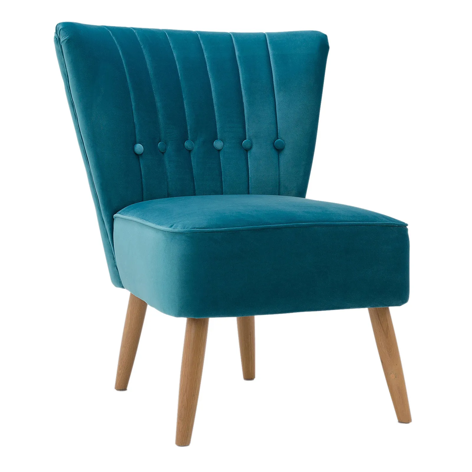 Isla Velvet Cocktail Chair - Teal Teal (Blue)