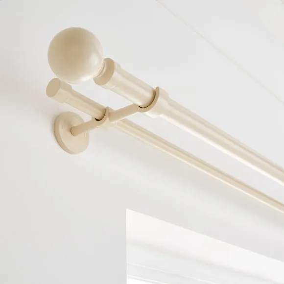 Ashton Double Layer Extendable Metal Curtain Pole 1