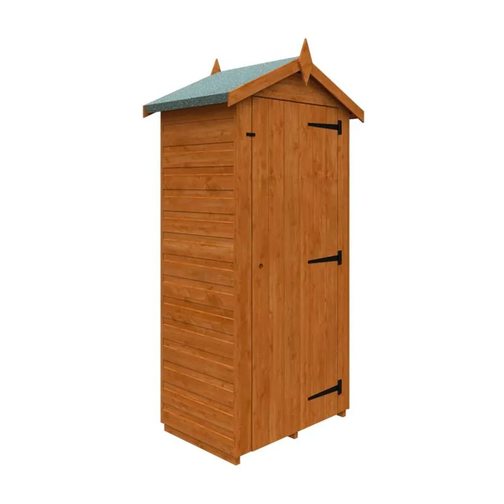Buttercup Farm 2 x 3 Feet Tool Tower 12mm Shed - Solid Wood/Softwood/Pine in Burnt Orange 2