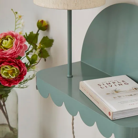 Remi Scalloped Shelved Wall Light 3
