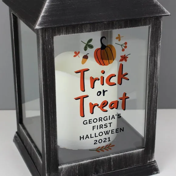 Personalised Trick or Treat LED Lantern 4